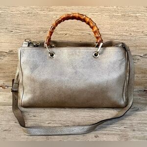 Certified Authentic Gucci Bamboo shopper Tote Bag
